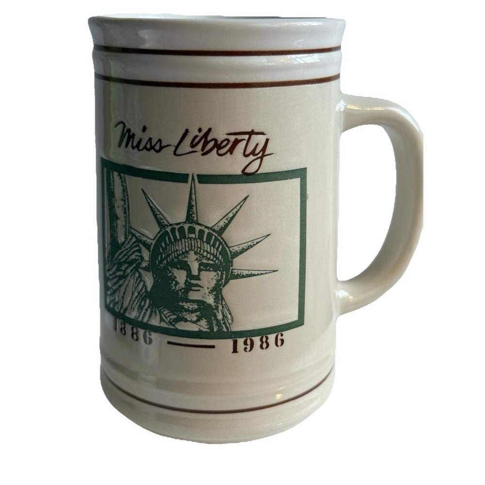 STATUE OF LIBERTY MUG, Metro JAPAN, 1886-1986,‎ Symbol of Freedom for 100 YRS